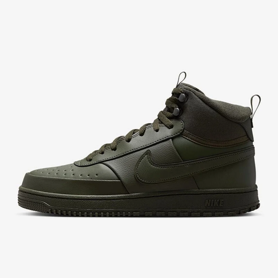 Nike Court Vision Herren-Sneaker in Schwarz und Weiß, Olivgrün und Braun, bequeme und vielseitige Mid-Top-Freizeitschuhe Dr7882-300