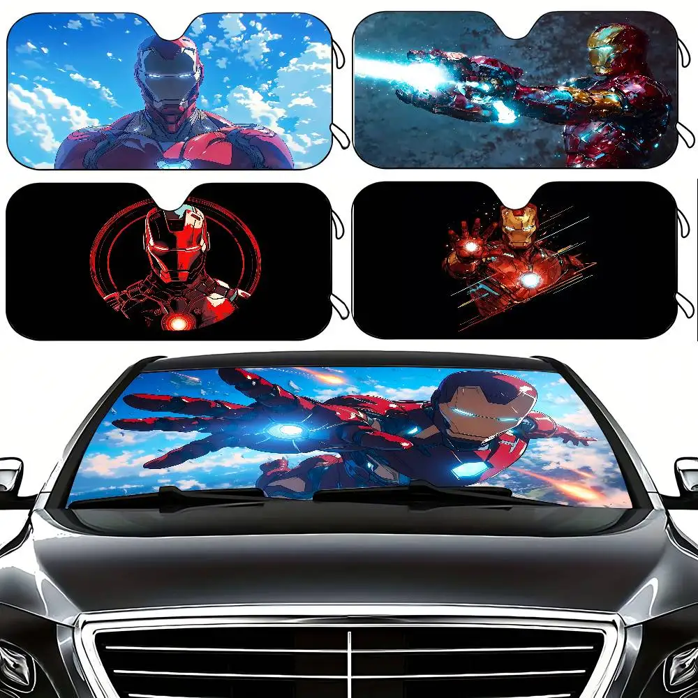 Cooler I-Iron Man-S Stylischer und trendiger Windschutzscheiben-Sonnenschutz, Auto-Windschutzscheibenabdeckung, Auto-Sonnenschutzvorhang, Auto-Sonnenschutzabdeckung Image