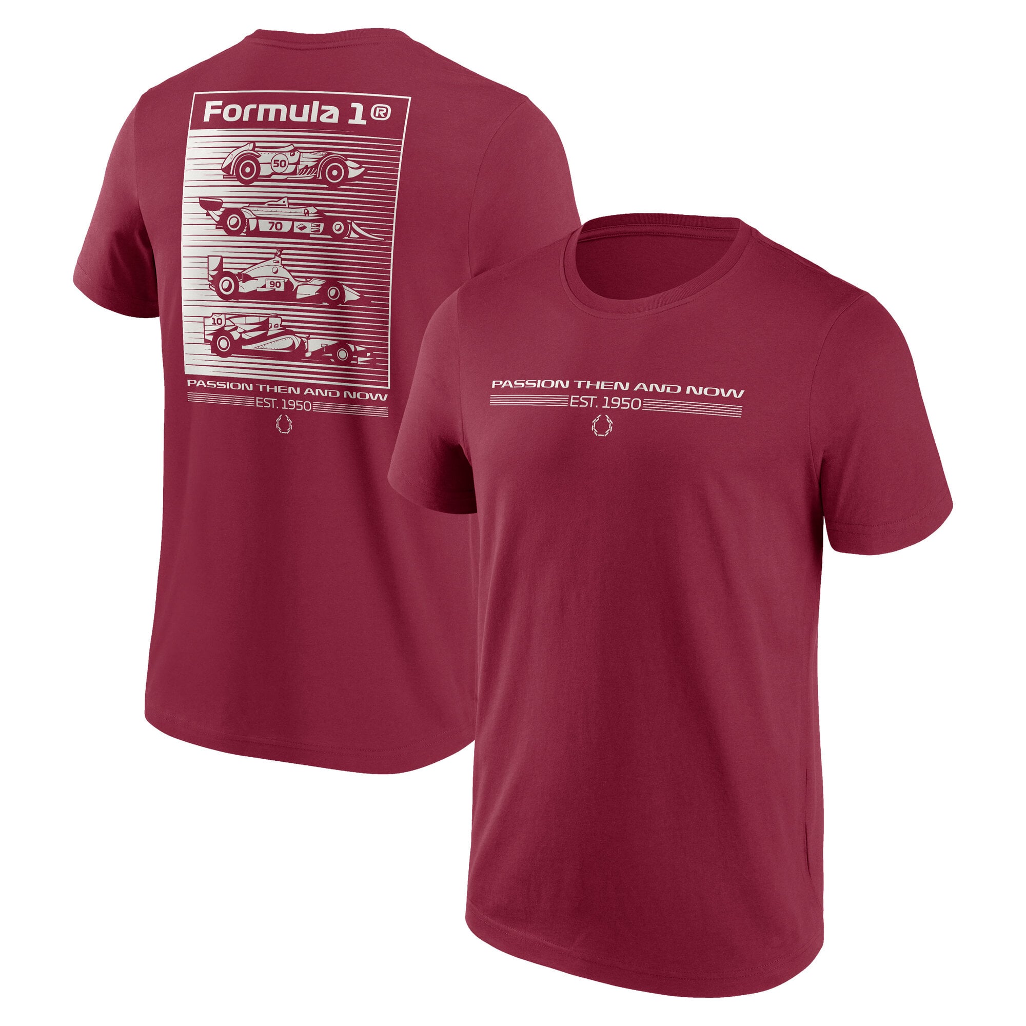 T-shirt graphique Formula 1 Heritage - Bordeaux - Homme - Homme Taille: XS