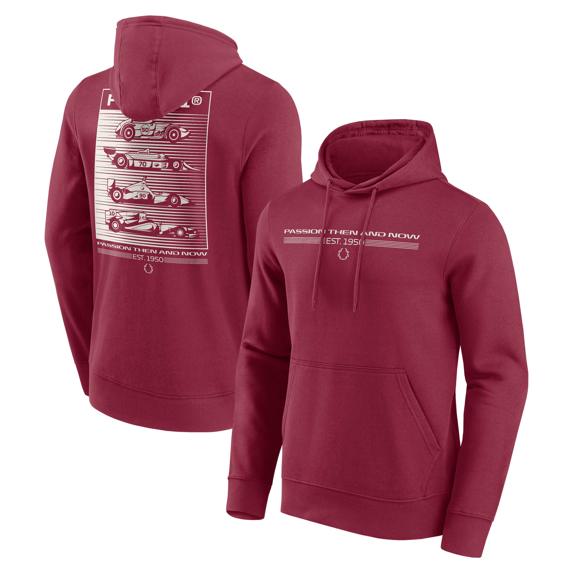 Sweat à capuche graphique Formula 1 Heritage - Bordeaux - Homme - Homme Taille: XL