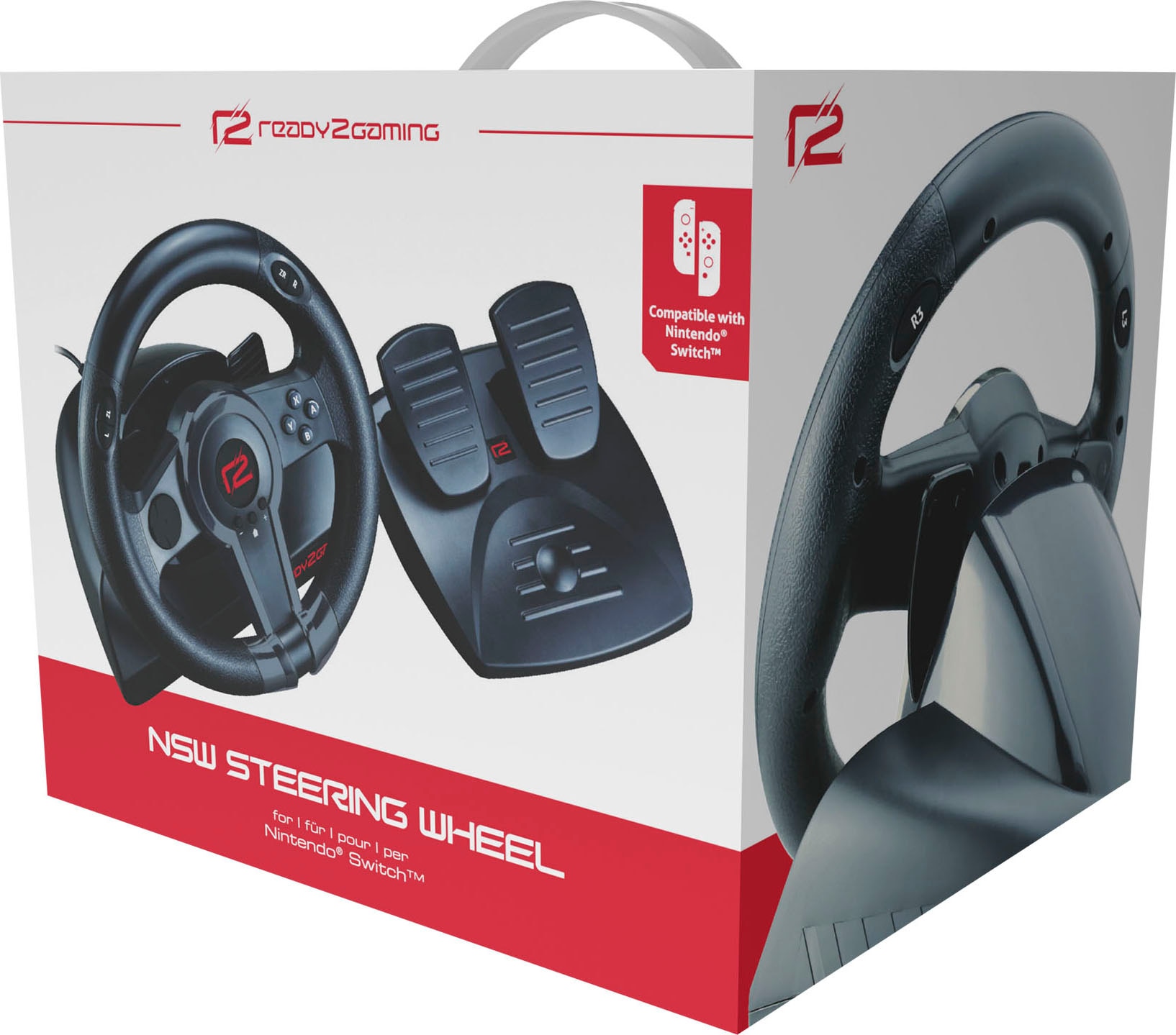 READY2GAMING Gaming-Lenkrad "Switch Racing Wheel", schwarz, Spielecontroller
