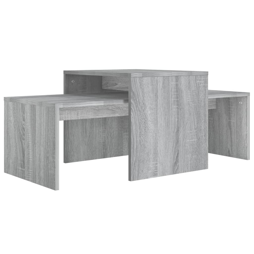 Helloshop26 - Sonoma Couchtisch-Set 100 x 48 x 40 cm Holzwerkstoff grau 02_0042144 Image