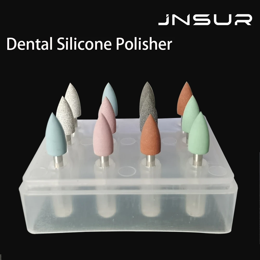 JNSUR 12 teile/schachtel Zahnmedizin Verbund Polieren Kit Für Low-Speed Handstück Zähne Polierer Silikon Zahnärzte Waren Werkzeuge labor Image