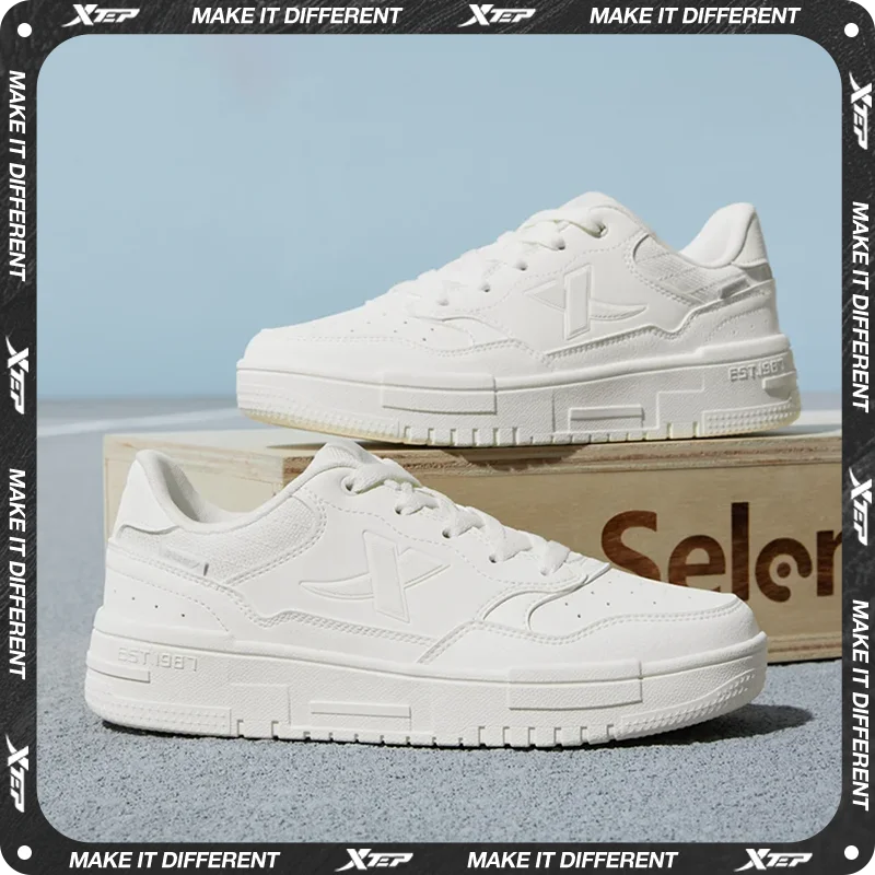 Xtep Skateboard-Schuhe für Damen, Sommer, bequeme Skate-Schuhe, atmungsaktive Outdoor-Trekking-Stütz-Turnschuhe 876318310030