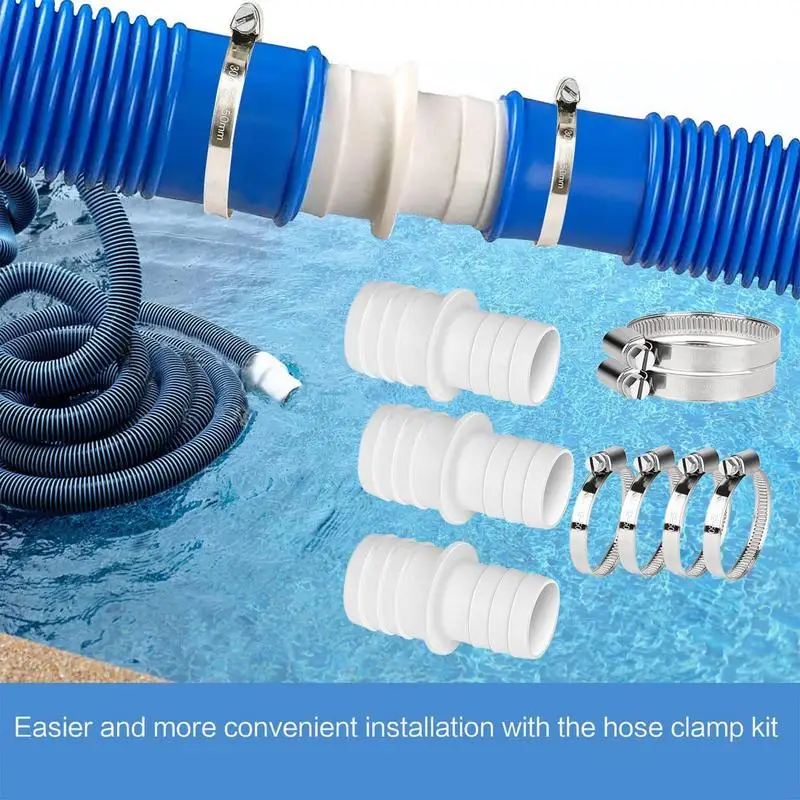 2/3 stücke Schlauch Anschluss Set Für Schwimmbad Spa Whirlpool Schlauch Kupplung Adapter 32mm Gleichen Durchmesser Direkt anschlüsse Pool Zubehör Image