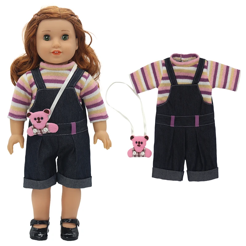 Barboteuse en beurre pour filles, vêtements pour bébés, cadeaux pour enfants, 18 po, 43 cm