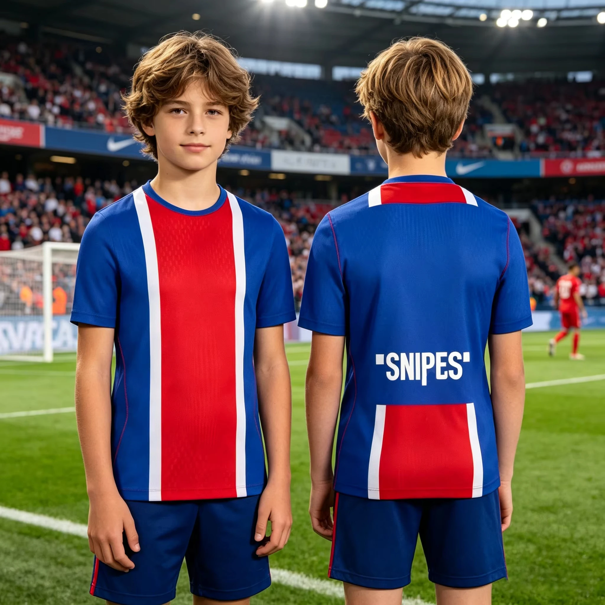 Maillot domicile PSG 2026 pour enfant et homme – Tenue de football parent-enfant respirante et à séchage rapide – Collection assortie pour la famille
