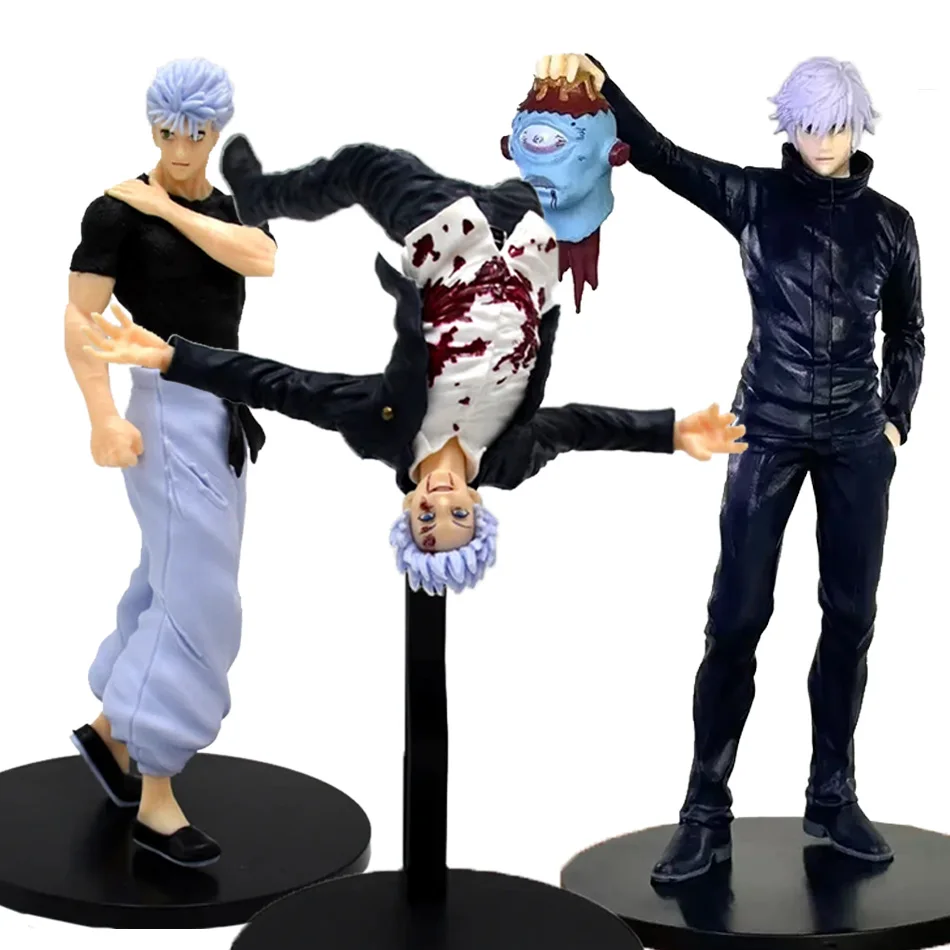 19cm Japanische Anime Jujutsu Kaisen Figur Gojo Satoru Actionfigur PVC-Modell Spielzeug Sammlerstück Statue Stehende Figur Geschenk Image