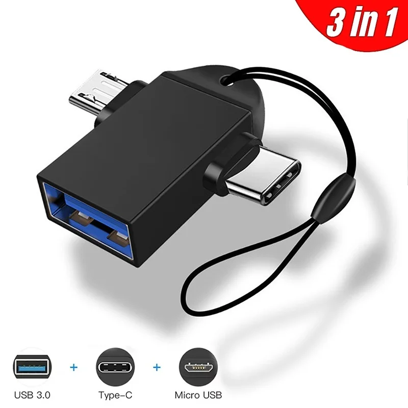 Typ-C 2-in-1 OTG-Adapter USB auf Typ-C USB-Datenübertragungsanschluss Multifunktional für Xiaomi Tablet Festplattenlaufwerk Flash-Laufwerk Image