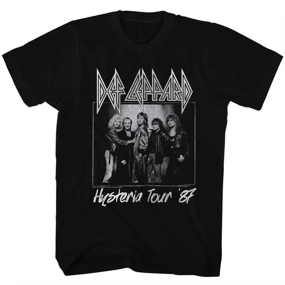 2026 Hard Rock Band Def Leppard Klassisches Poster Grafikdruck T-Shirts Herren Damen Mode-Accessoires Tees Lässige Oversized Oberteile Image