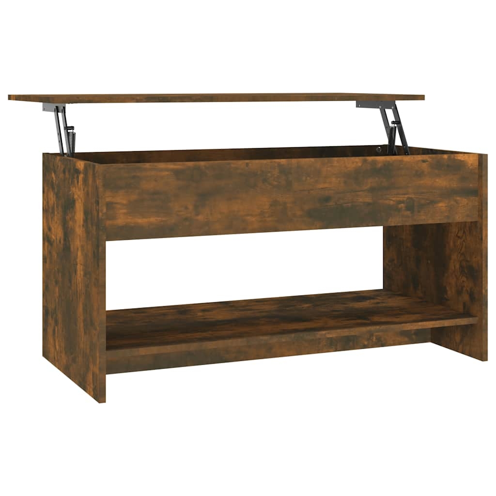 vidaXL Couchtisch Räuchereiche 102x50x52,5 cm Holzwerkstoff Image