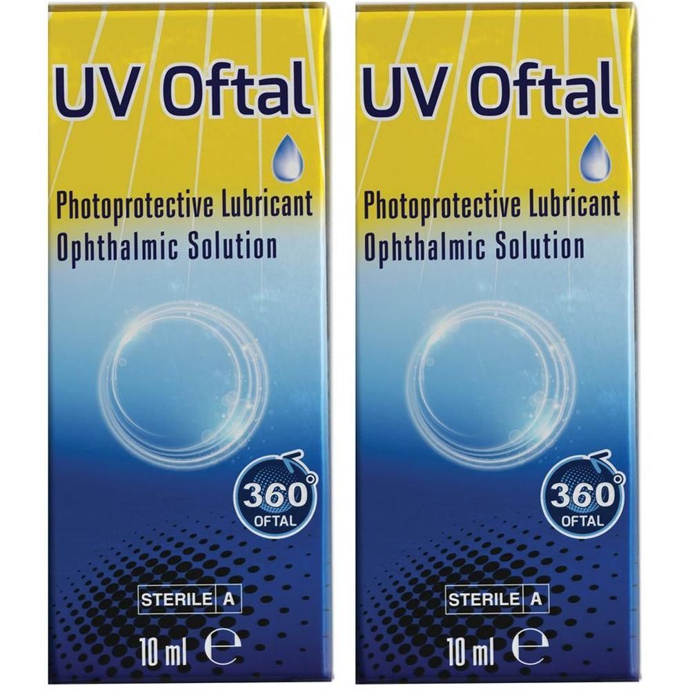 Uv Oftal Soluzione Oftalmica Lubrificante Fotoprotettiva 10 Ml 2x10 ml