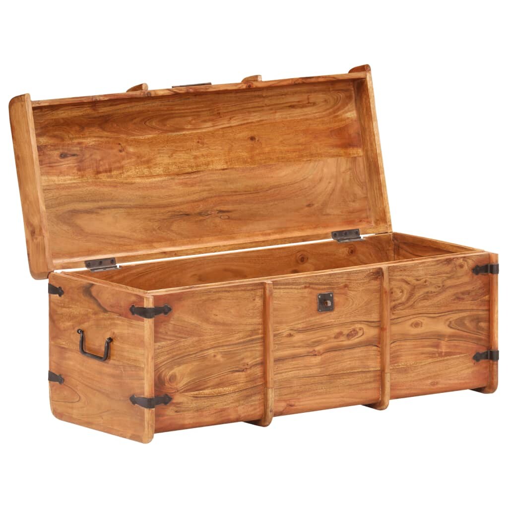 vidaXL Holztruhe 90x40x40 cm Akazie Massivholz Image