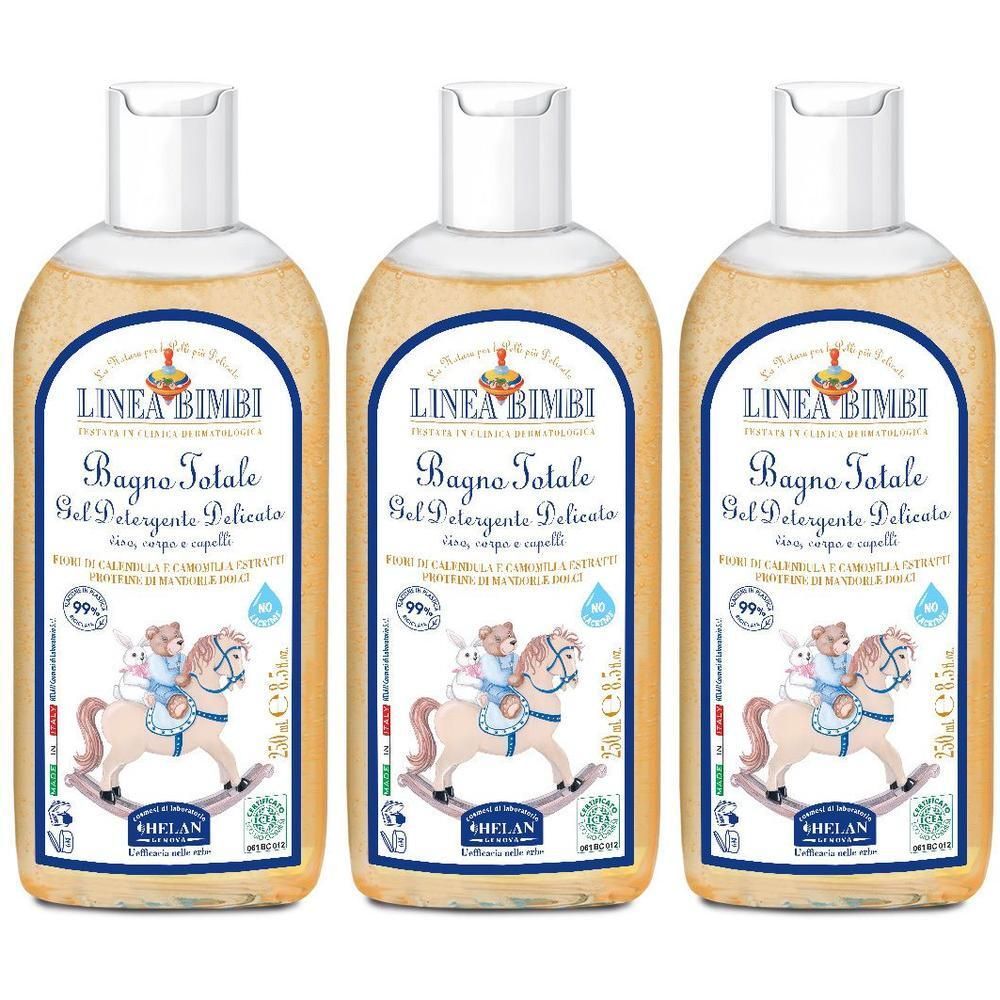 Helan LINEA BIMBI Bagno Totale 3x250 ml Detergente
