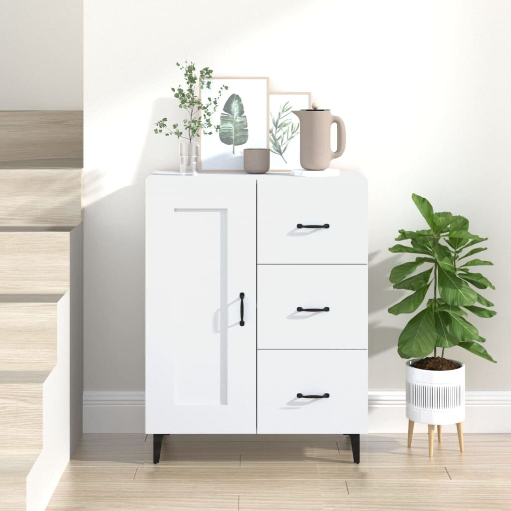 vidaXL Sideboard Weiß 69,5x34x90 cm Holzwerkstoff Image
