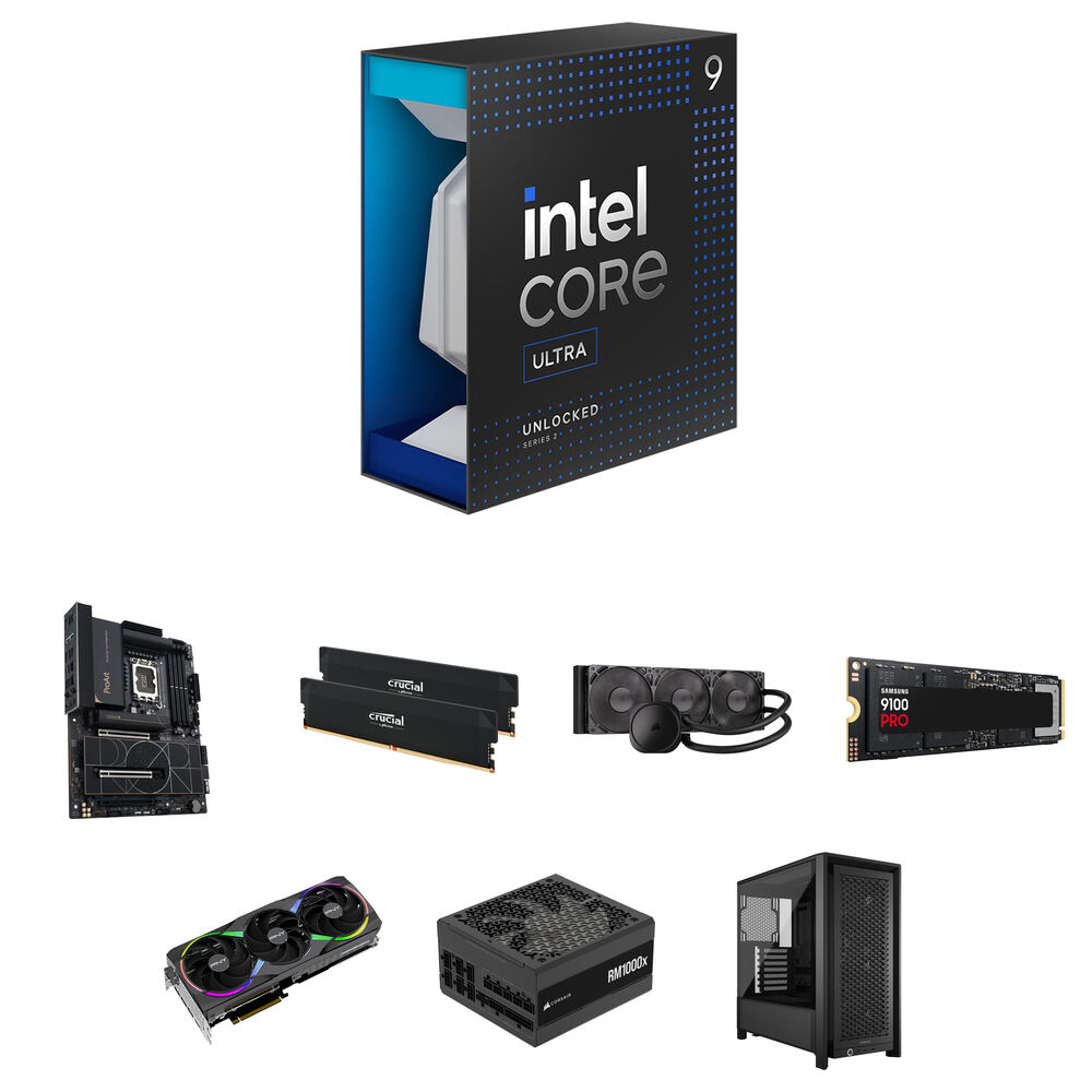 Intel Core Ultra 9 285K Mid-Tower Desktop Computer Builder's Bundle BX80768285K