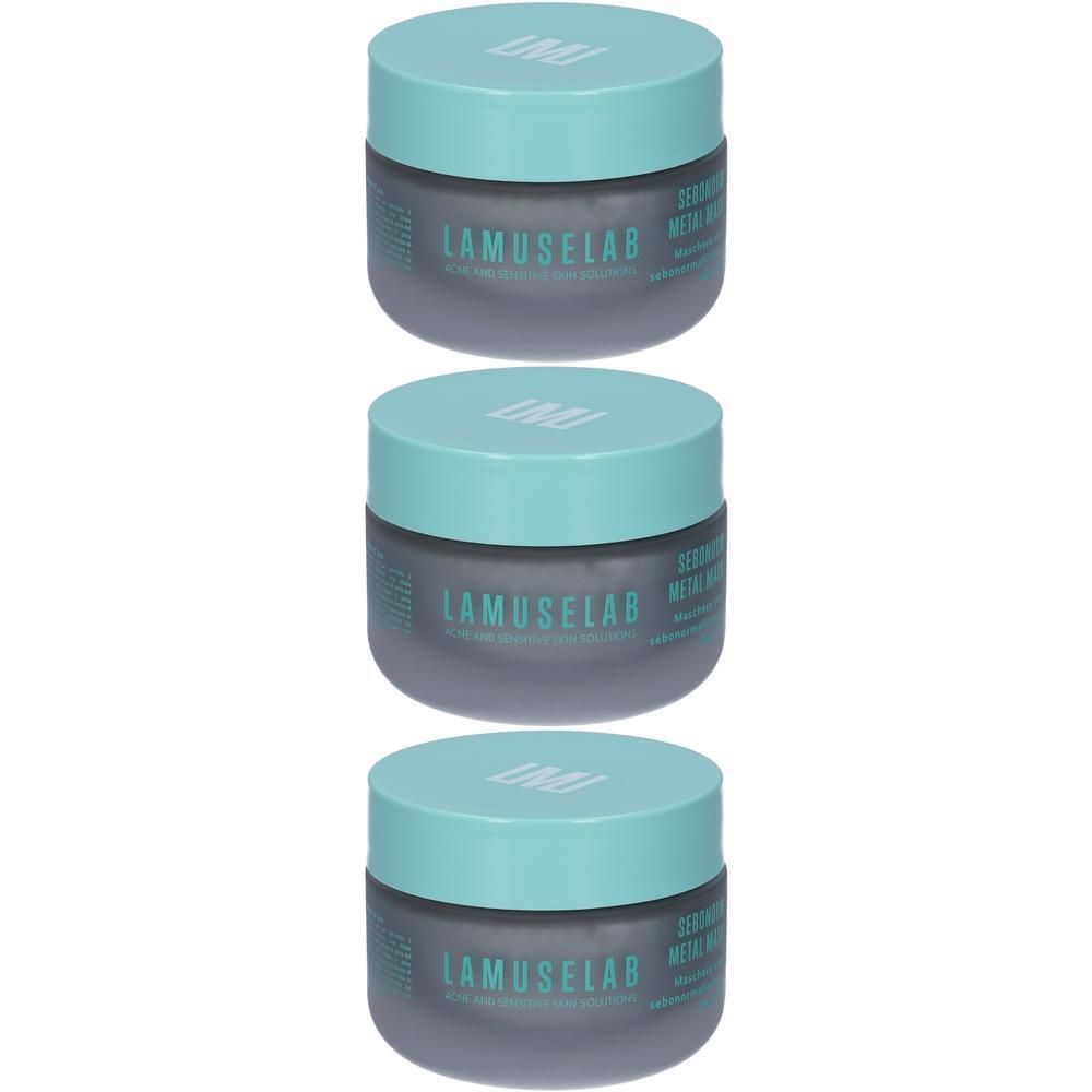 Lamuselab Maschera Viso Sebonormalizzante 3x100 ml viso