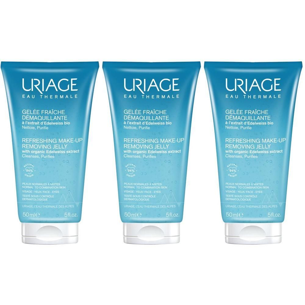 URIAGE Gel detergente struccante fresco viso, pelle sensibile normale