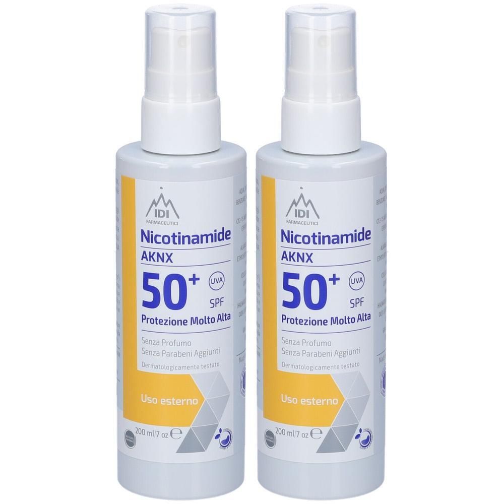 IDI Farmaceutici Nicotinamide AKNX SPF50+ Spray 2x200 ml