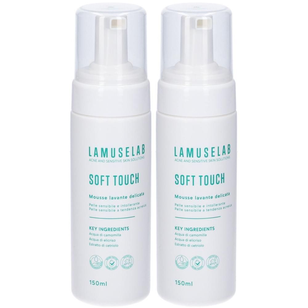 Lamuselab Soft Touch Mousse Lavante Delicata 2x150 ml Detergente