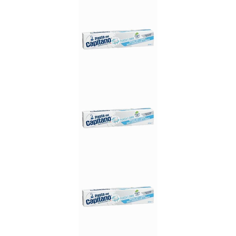 Pasta Del Capitano Dentifricio Placca & Carie 3x100 ml