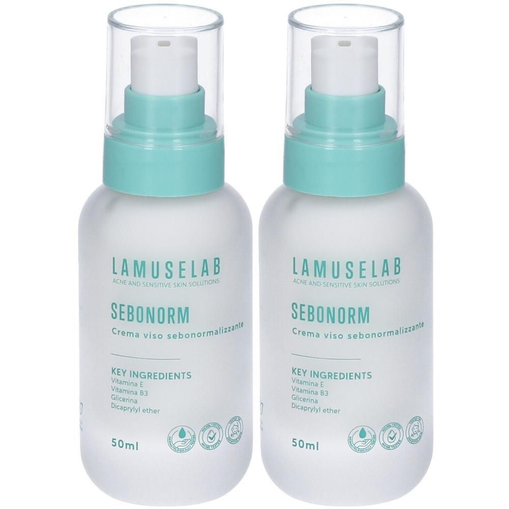 Lamuselab Sebonorm Crema Viso 2x50 ml