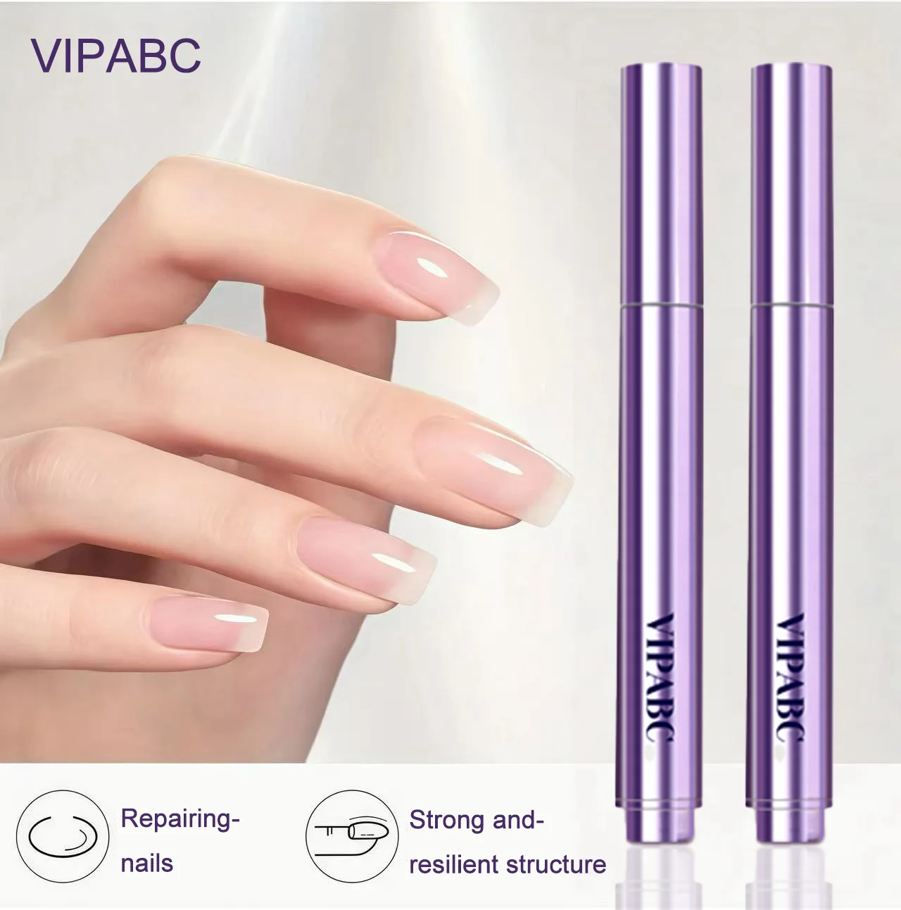 922 # VIPABC Nail Essence Pen – 3-in-1-Reparatur, Pflege und Pflege der Nägel, Entfernung abgestorbener Haut und nährt die Nägel mit Öl, verlängert die Nagel b Image