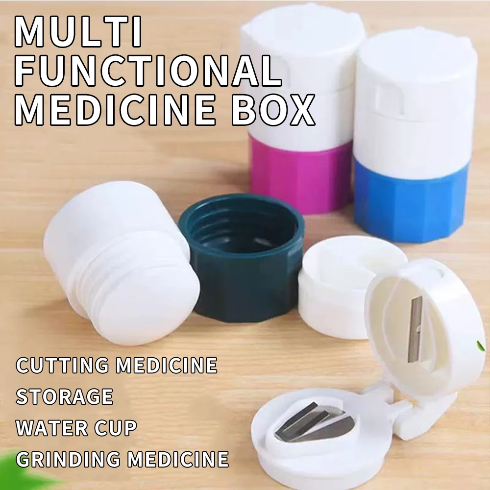 Mini tragbare kleine Reise-Medizinbox – vier Schatzkisten, Haushalts-Schneid- und Schleifmaschine für Küche und Zuhause Image