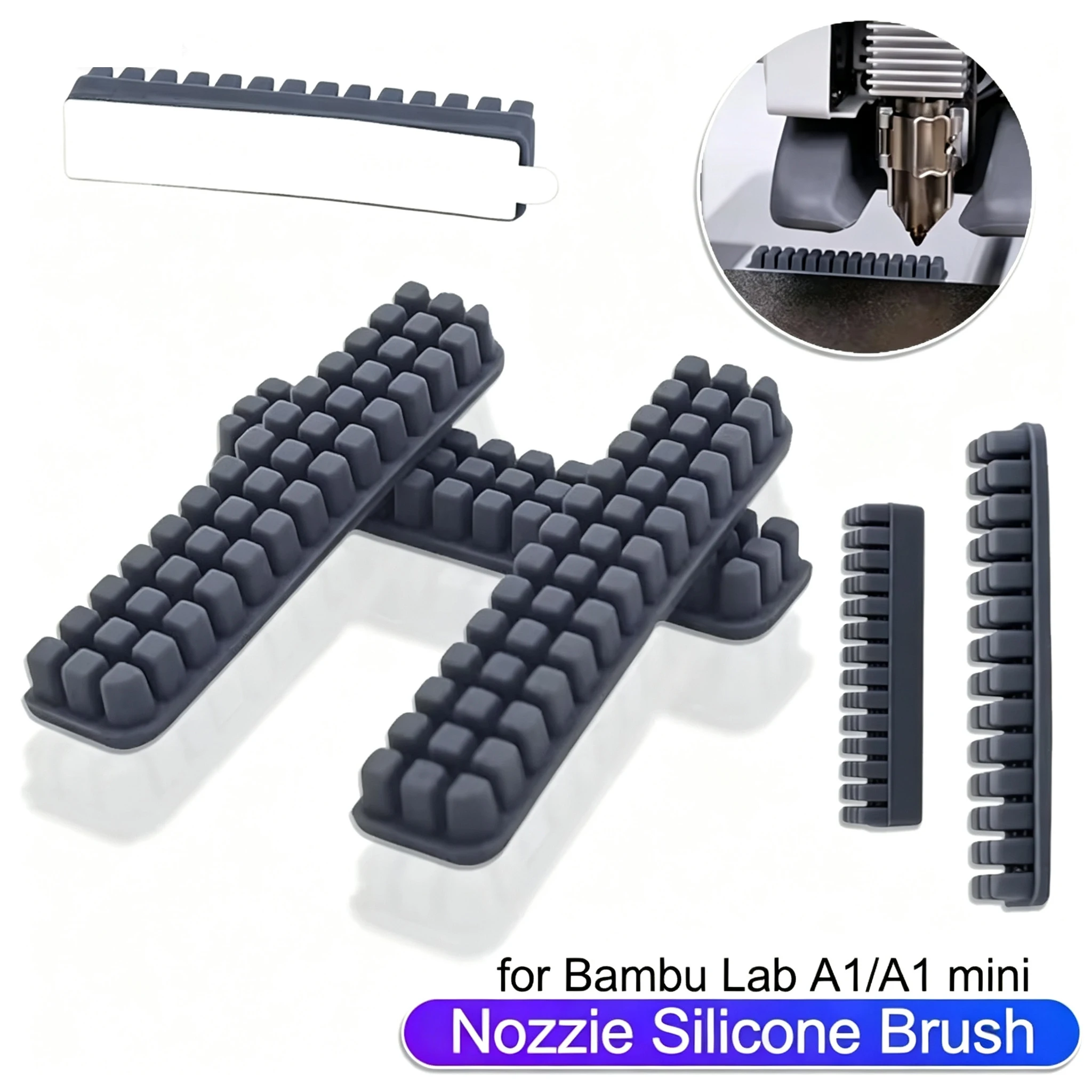 Für Bambu Lab A1 Mini: Düsenreiniger, Silikonbürste für den Heizbettmontage, Zubehör für Bambu Lab 3D-Drucker A1 Mini Image