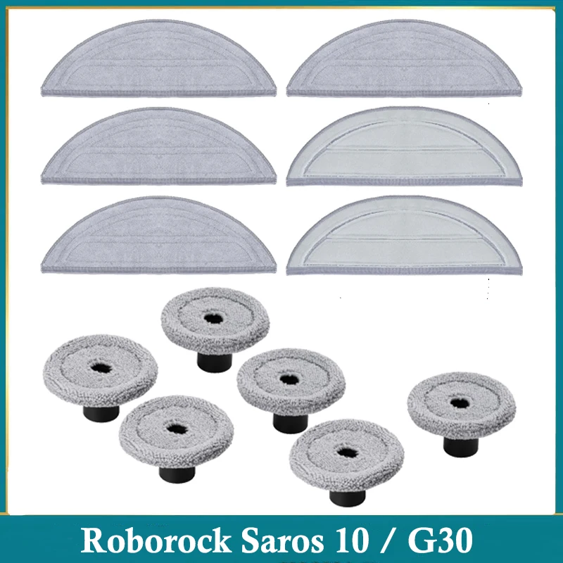 Mopptücher für Roborock Saros 10/Roborock S9 MaxV Ultra, G30 Roboterstaubsauger Ersatzteile Zubehör Image