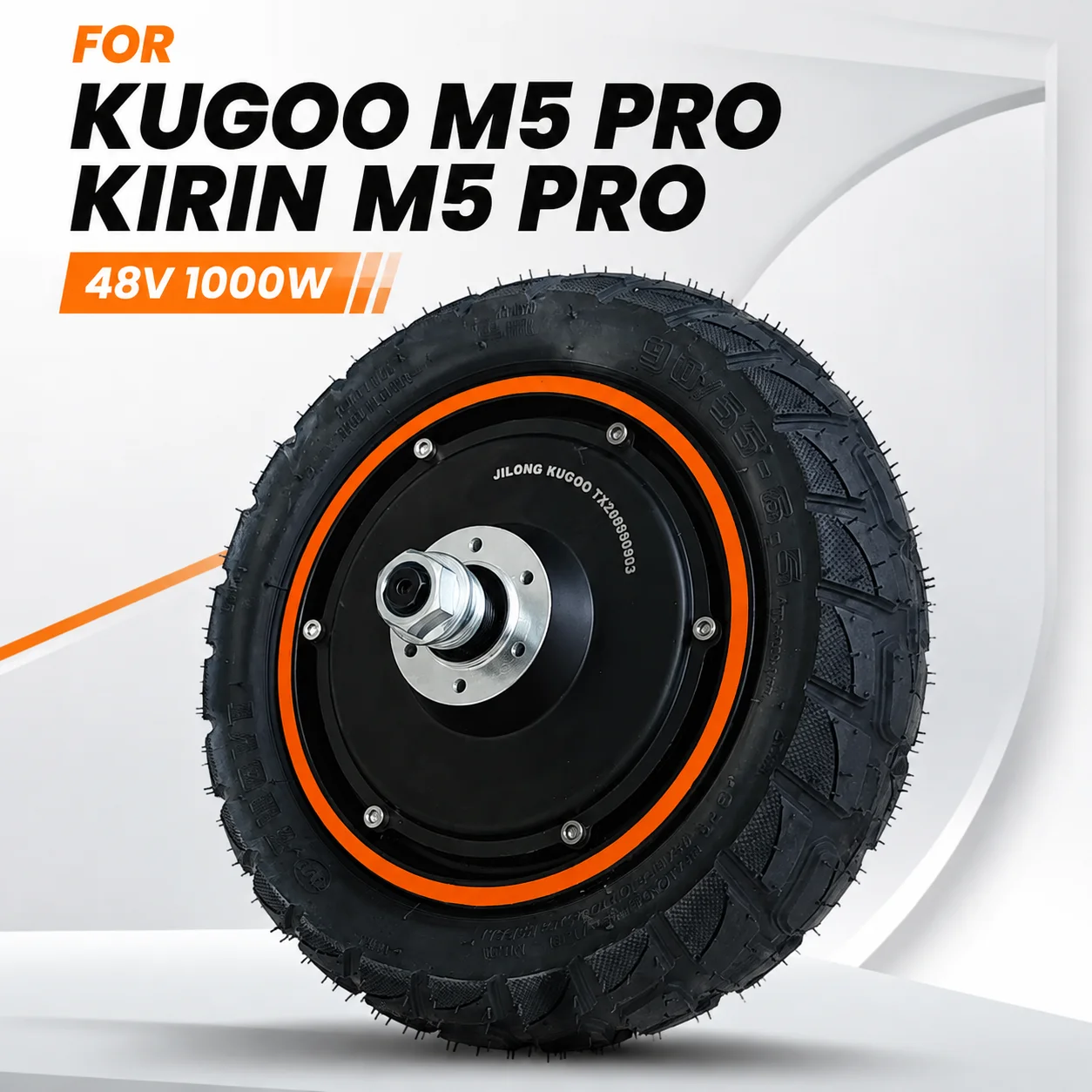48V 1000W Komplettes Nabenmotorrad mit 90/55-6.5 Vakuumreifen für KUGOO M5 Pro Kirin M5 Pro Scooter Image