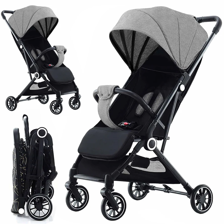 Baby-Kinderwagen, Reisekinderwagen, Kinderwagen für Neugeborene, Hochlandschafts-Kinderwagen, leichter Baby-Reisekinderwagen Image