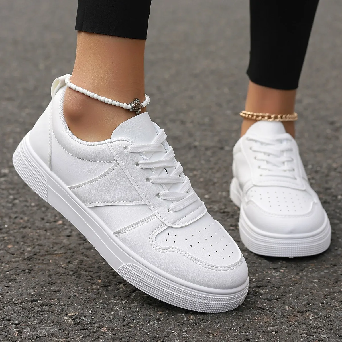 Frühling/Herbst Elegante Runde Kopf Atmungsaktive Sexy Laufschuhe Casual Schuhe Modische und Meistverkaufte Neue Bequeme frauen Schuhe Image