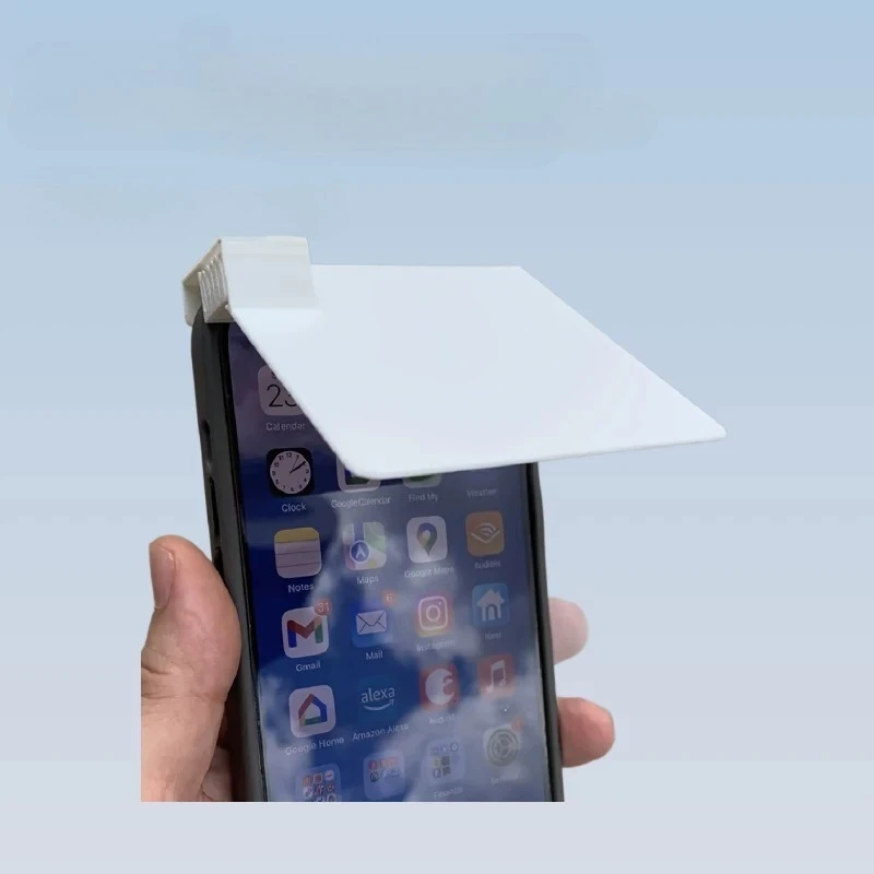 3D-gedruckter Handy-Sonnenschutz, Anti-UV, verstellbarer Winkel, Handy-Bildschirmvisier, blendfrei, tragbare Handy-Bildschirmhaube Image