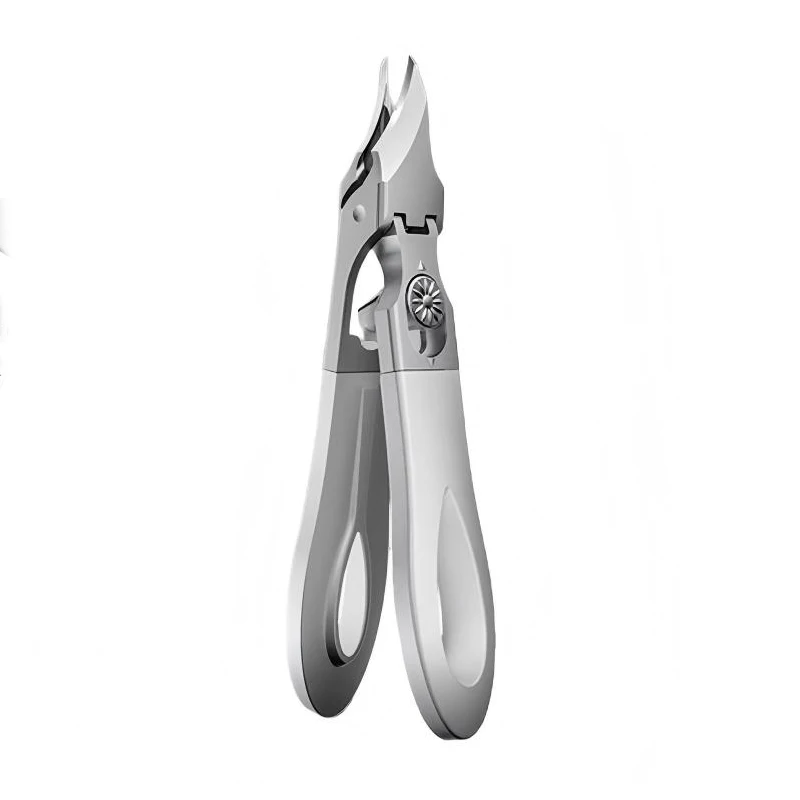Nagelrillenzange mit ultrascharfer, verlängerter, abgeschrägter Spitze, großer Öffnung, spritzgeschützte Adlerzange für Maniküre und Pediküre 25 ° Edelstahl Image