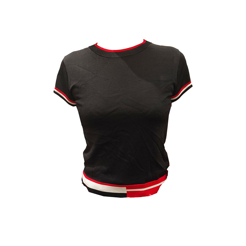 Women's Golf Polo Shirt Red / black Short Sleeve Top Ladies Golf Attire Clothes Outfits Wear Apparel