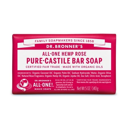 DR. BRONNERS OBRO05 5OZ RSE Cast Bar Soap