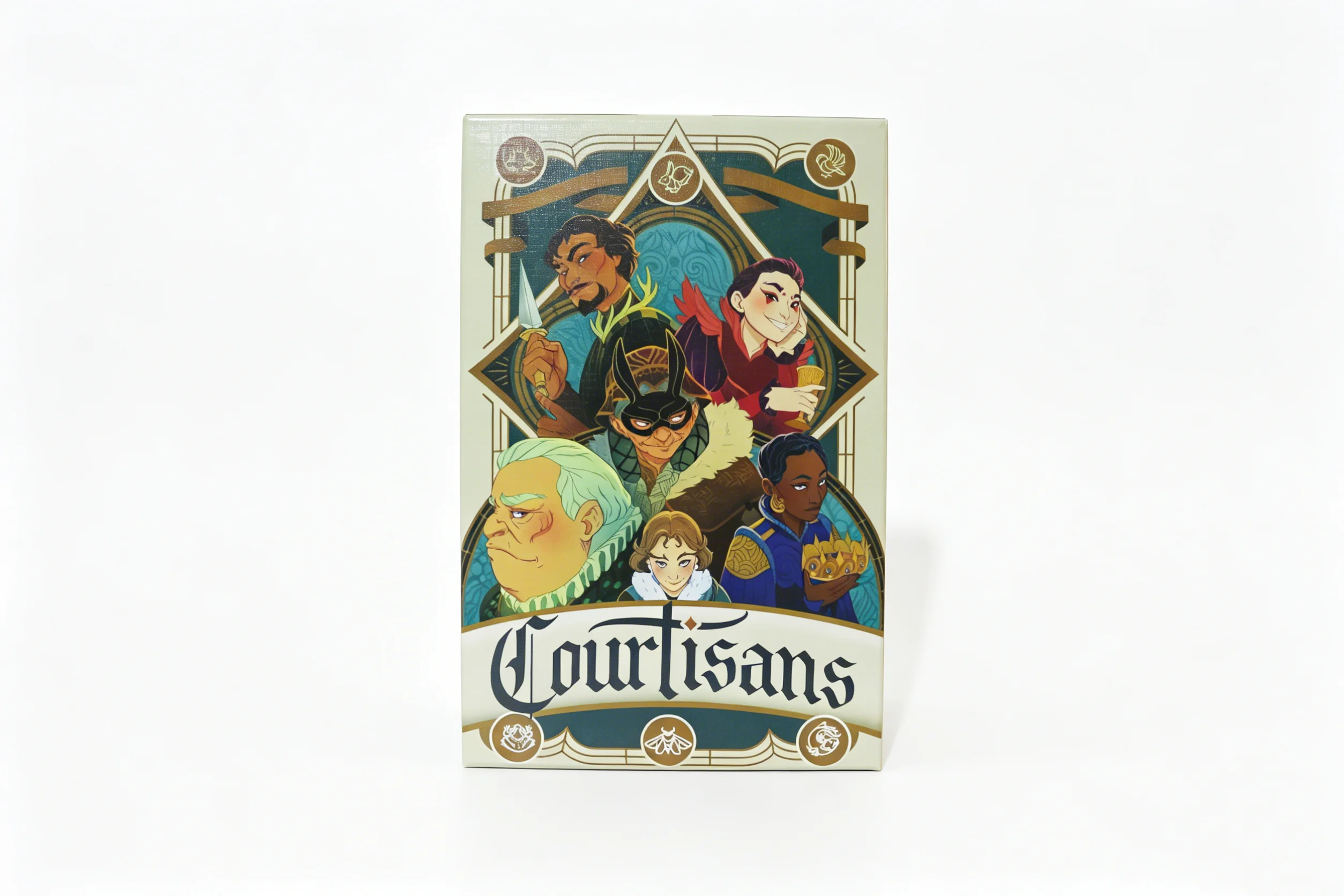 Courtisans-Kartenspiel – Navigieren Sie sich durch Intrigen und Einflüsse beim Bankett der Königin! Strategiespiel, 2-5 Spieler, 20-30 Min. Image