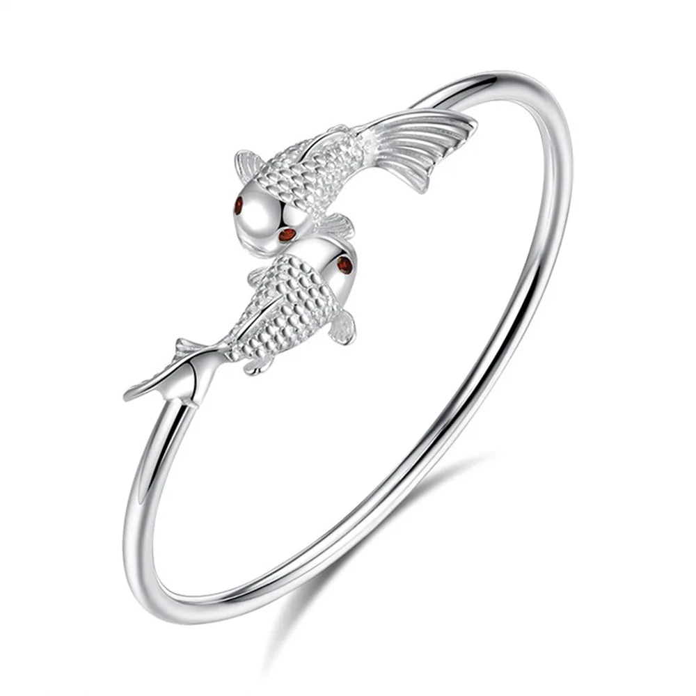 925 Sterling Silber Armband für Damen und Herren, modisch, für Hochzeit, Party, niedlich, handgefertigt, gewebter Schmuck, verstellbar, Retro Image