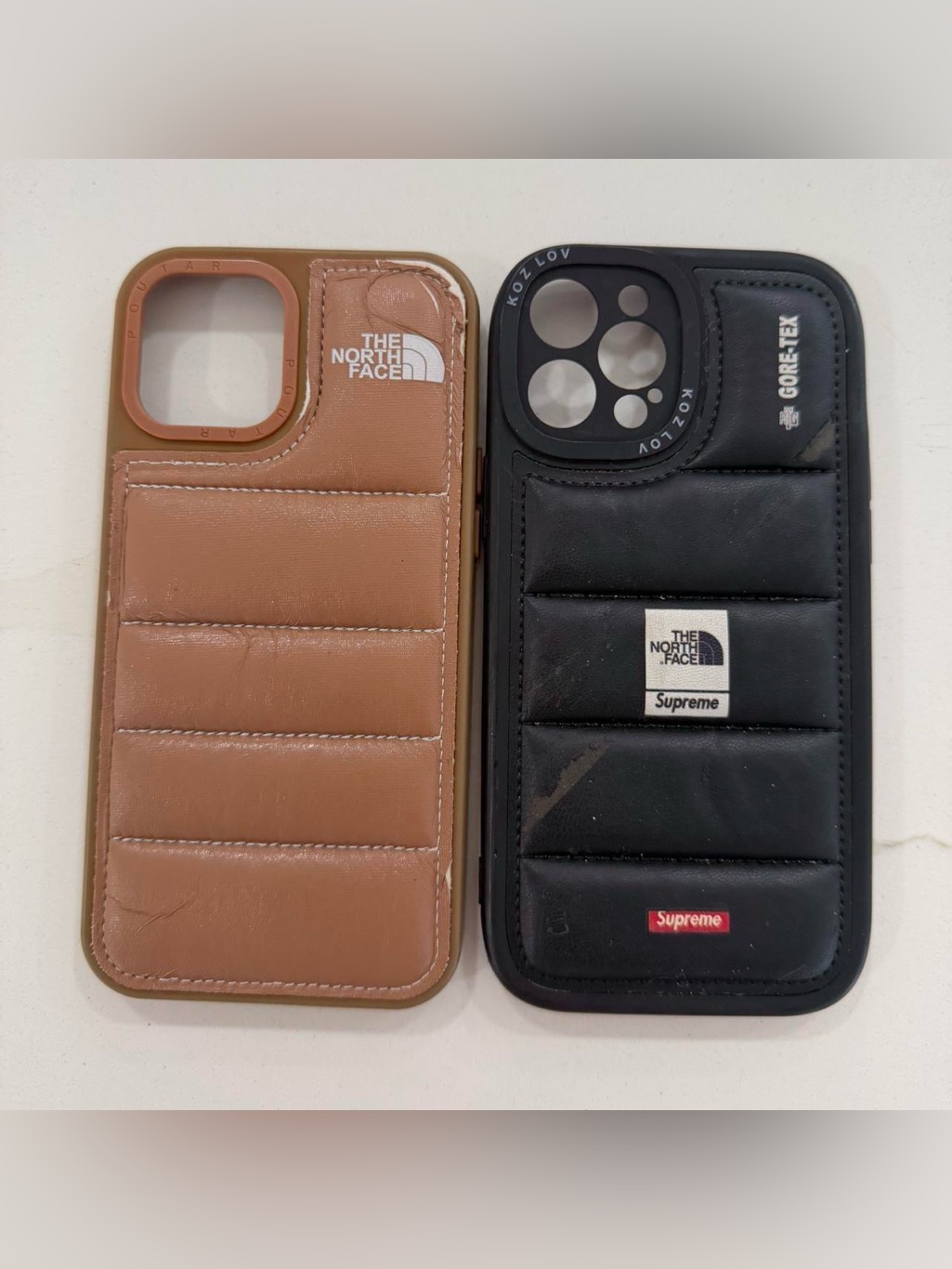 The North Face Cell Phones & Accessories | Iphone 12 Pro Max The North Face Puffer Phone Case | Color: Black/Brown | Size: Os