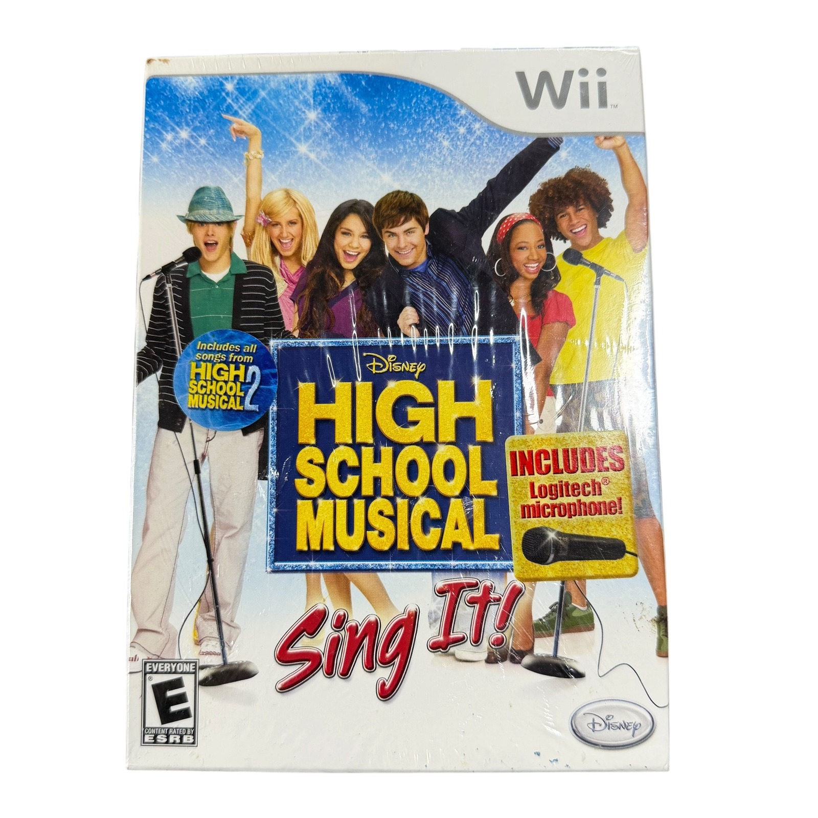 Disney Video Games & Consoles | Disney High School Musical Sing It! Nintendo Wii New Sealed Logitech Microphone | Color: White | Size: Os