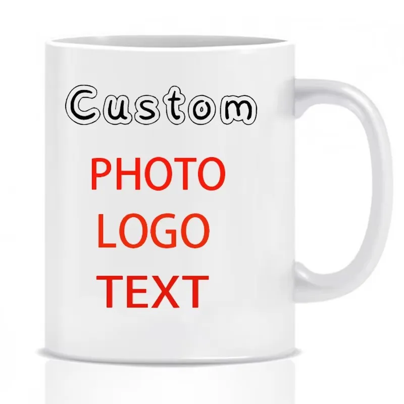 Personalisierte Tasse mit Ihrem Foto, individuelle Tasse mit NAME, BILD, TEXT, individuelle Kaffeetassen, Milchtee-Tassen, Muttertag, Hochzeitsgeschenk Image