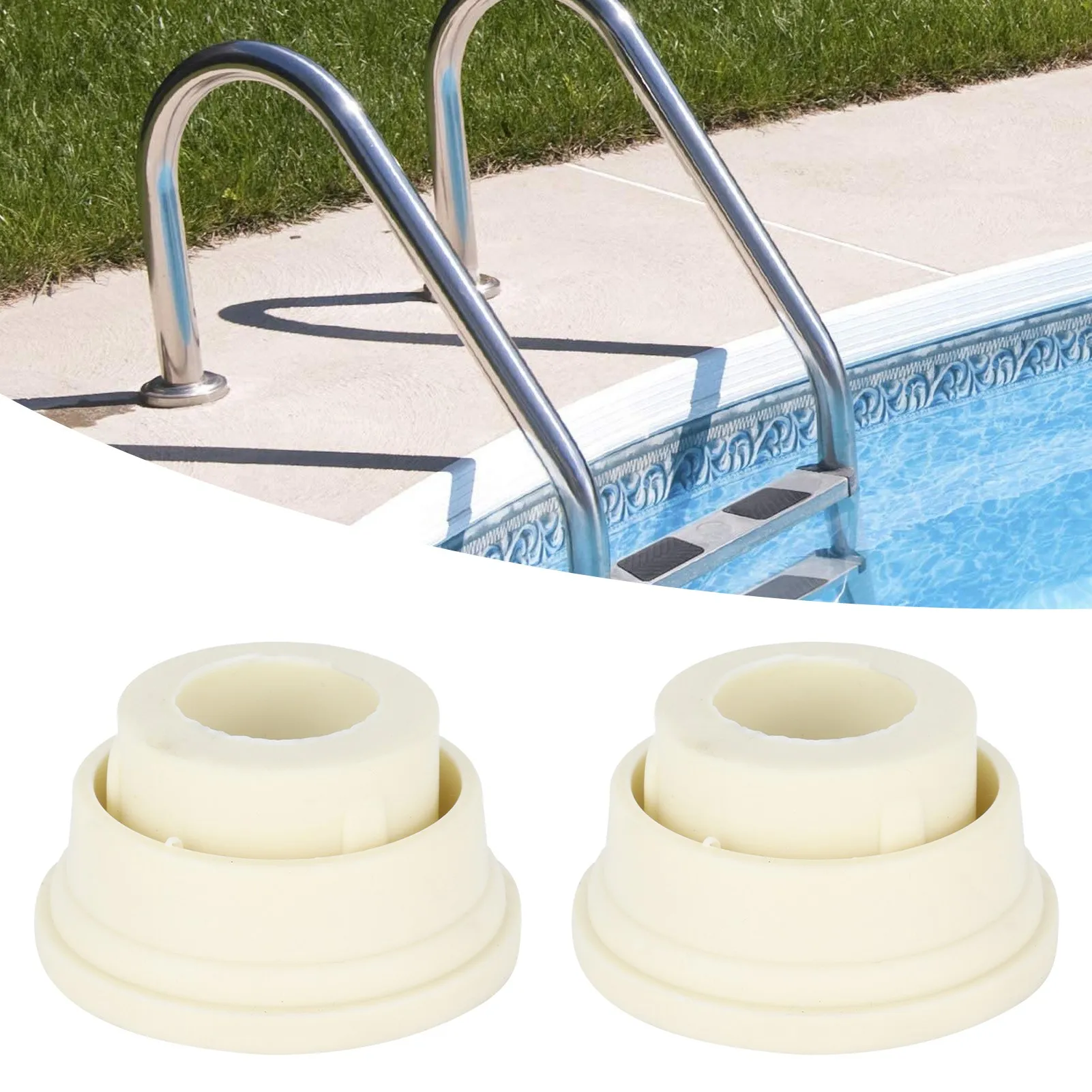 2 Stück Schwimmbad leiter Gummis topfen leiter Sicherheits stoßstange Schwimmbad zubehör Image