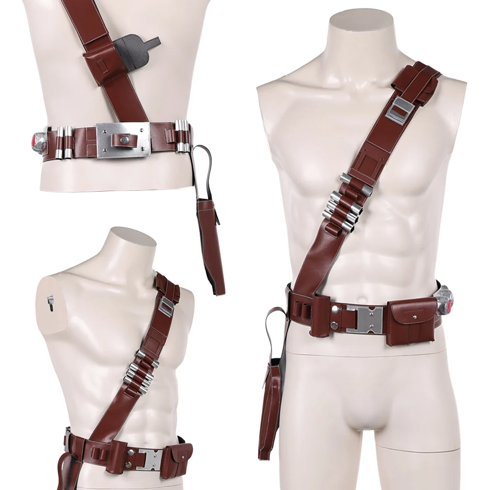 Ceinture tactique Din Djarin pour cosplay, ceinture de chasseur de primes, accessoires de déguisement pour homme, accessoires de déguisement pour Halloween, accessoires pour homme