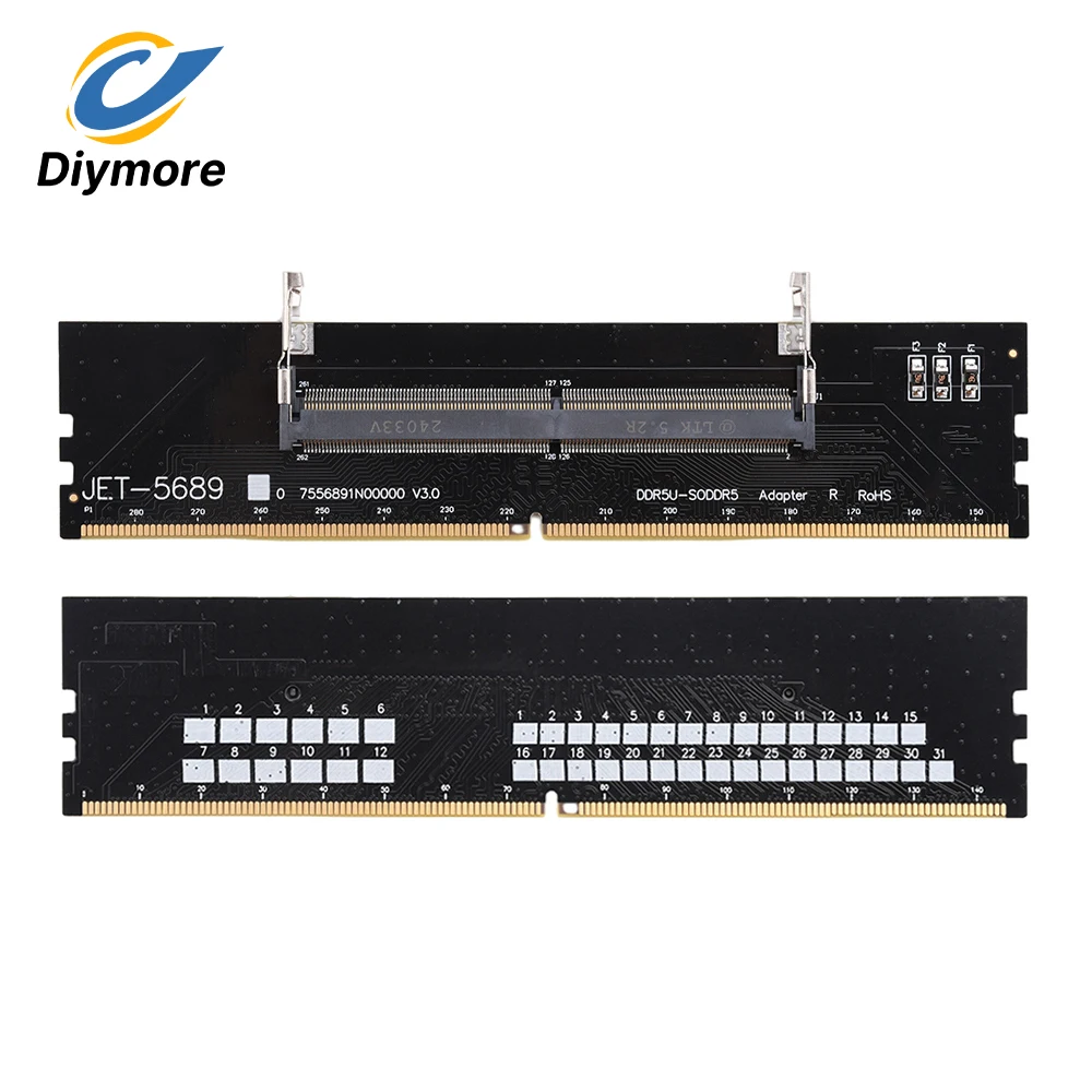DDR5 DDR4 DDR3 Speicher-Testkartenadapter Computer-Speicher Desktop-Speicheradapterkarte DIMM-Karte SO-DIMM zu PC-Computer-Konverter Image