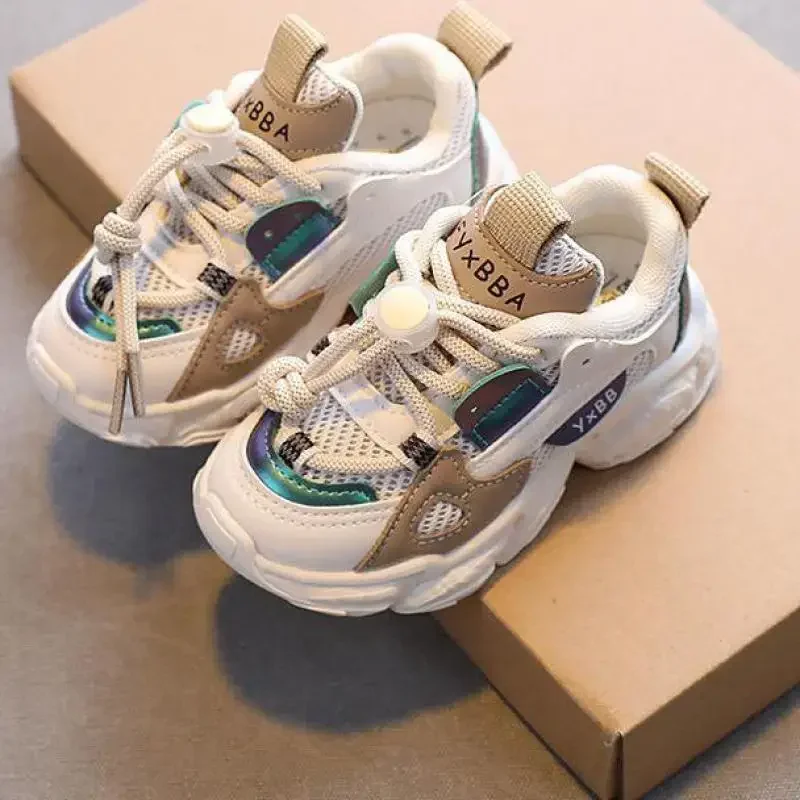 Größe 21-36 Baby Kleinkind Schuhe für Jungen Mädchen Atmungsaktives Mesh Kleine Kinder Casual Sneakers Rutschfeste Kinder Sportschuhe Tenis