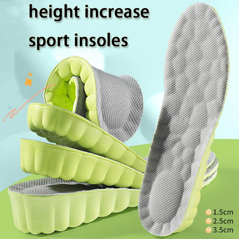 Fußgewölbeunterstützung Höhenerhöhung Einlegesohlen Atmungsaktive stoßdämpfende Sport-Einlegesohle Weiche, bequeme Schuhpolster 1 Paar Image
