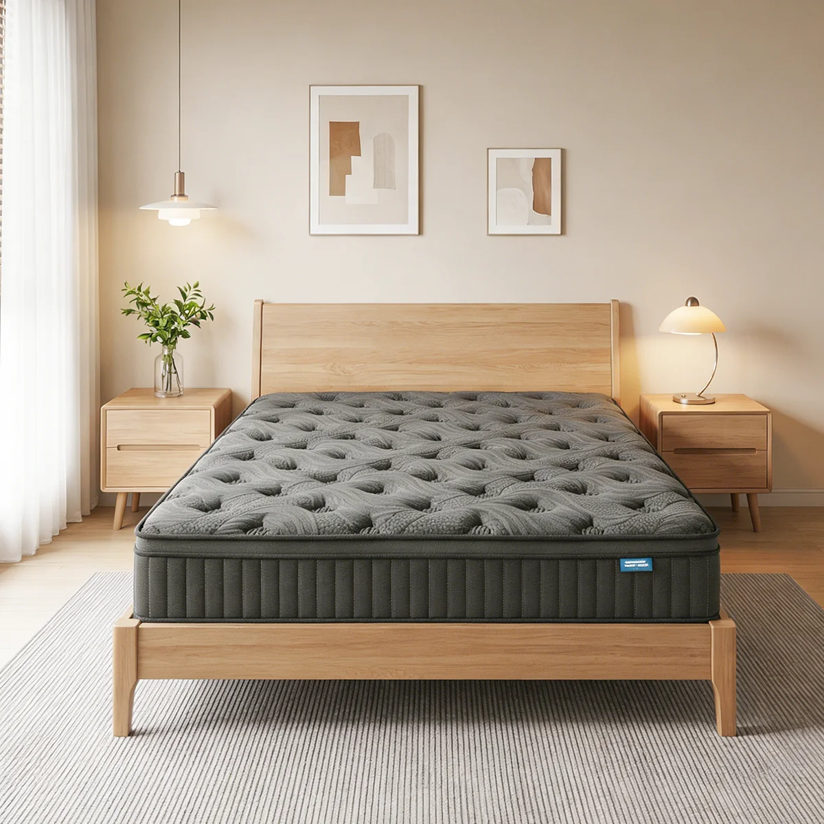 SKSBTF CD05 90/140/160/180x200cm Federkernmatratze Taschenfederkernmatratze 25cm H3 - 7 Zonen mit Diatomschaum & orthopädischer Unterstützung
