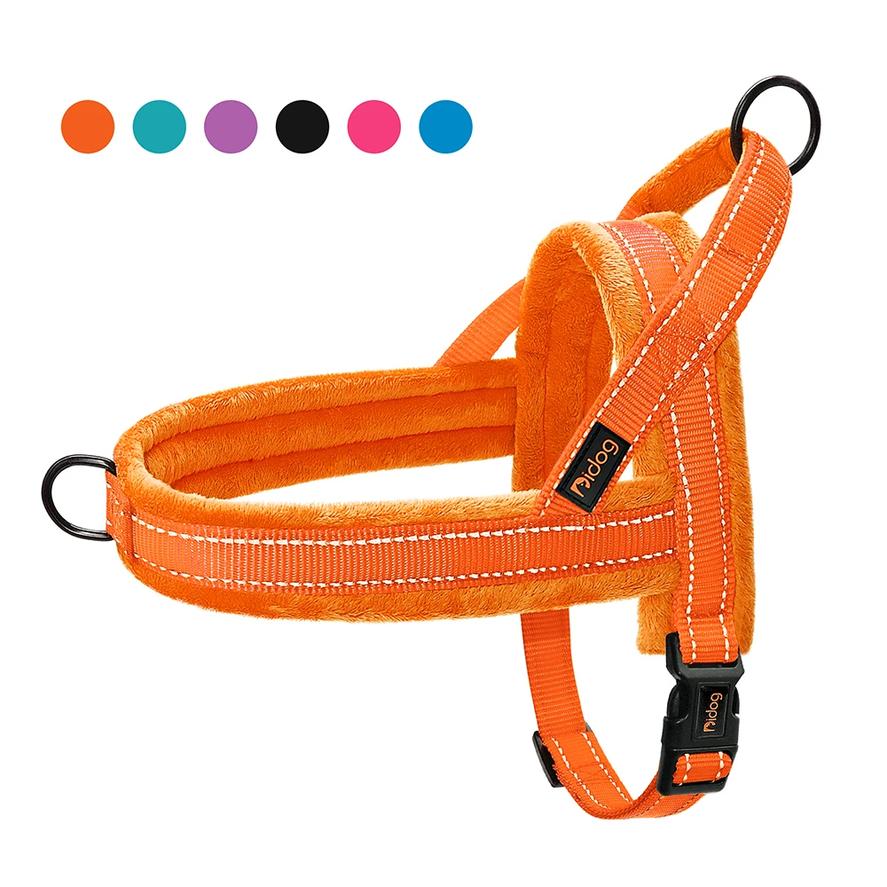 Winter warmes, weich gepolstertes Hundegeschirr, kein Ziehen, Hundegeschirrweste, reflektierend, verstellbar, Haustier-Trainingsweste für kleine, mittelgroße und große Hunde Image