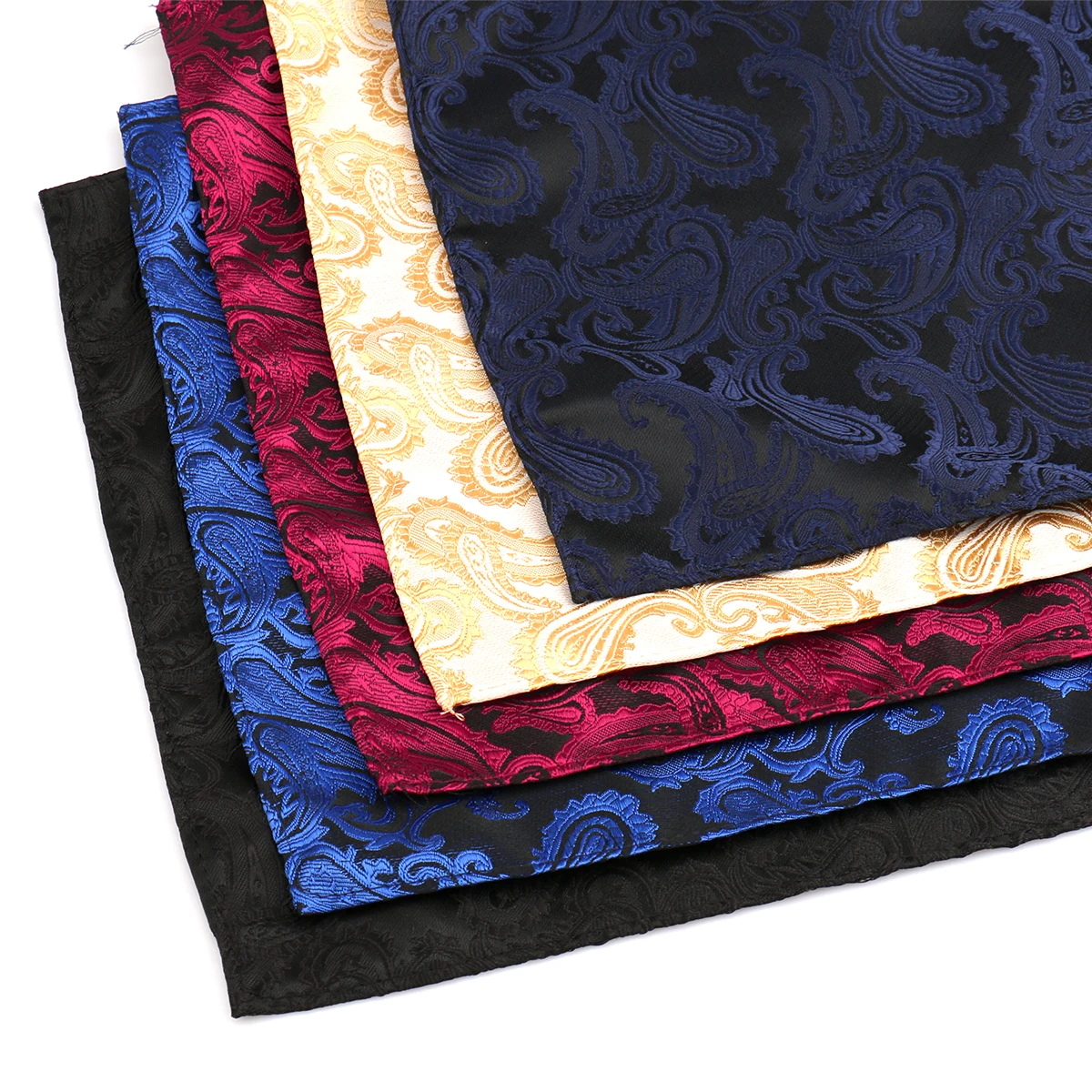 20 Stile Herren-Einstecktücher Marken-Luxus Klassische Streifen Formelle Accessoires Paisley Blumen Polka Dot Muster Hochzeit Business Image